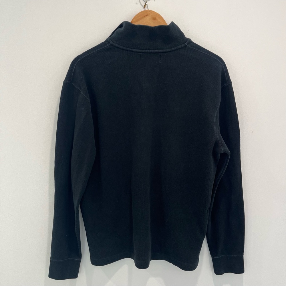 POLO BY RALPH LAUREN Men's Black Half-Zip Sweater Black | Men’s medium - Picture 2 of 7